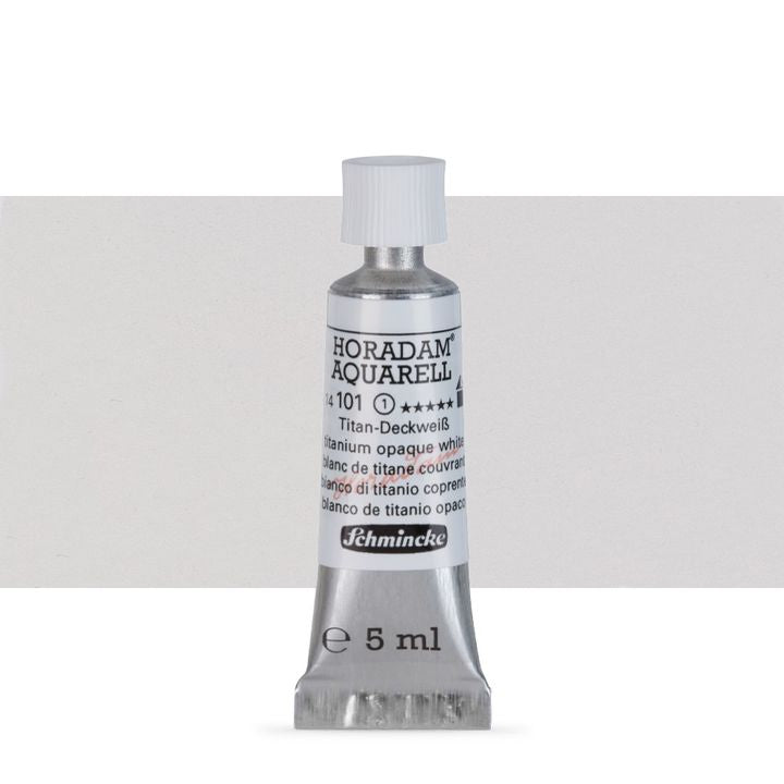 Schmincke Horadam akvarelové farby v tube 5 ml – 101 titánovobiela opaque