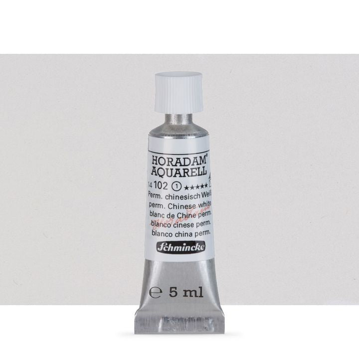 Schmincke Horadam akvarelové farby v tube 5 ml – 102 permanentná biela Chinese