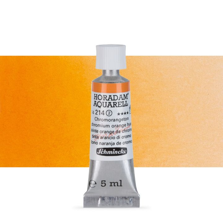Schmincke Horadam akvarelové farby v tube 5 ml – 214 chromovooranžová hue