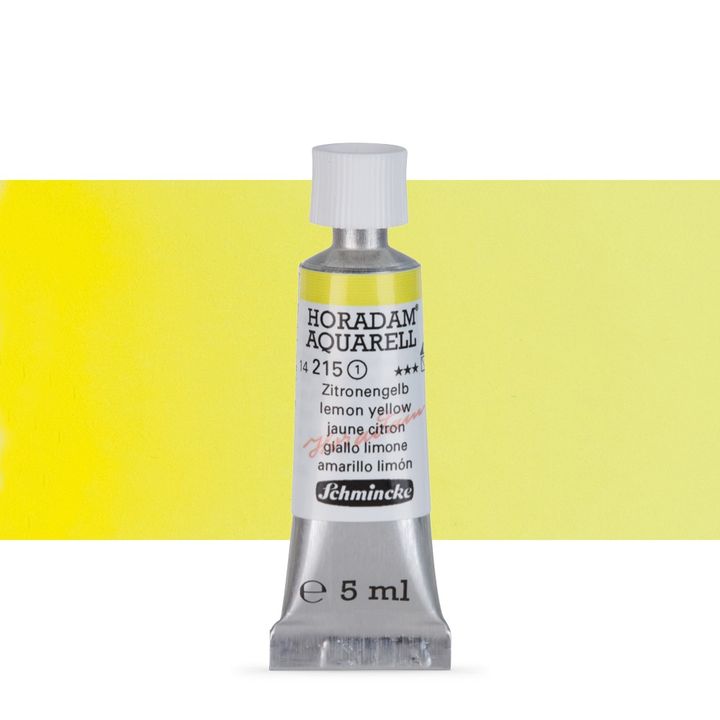 Schmincke Horadam akvarelové farby v tube 5 ml – 215 citronovožltá