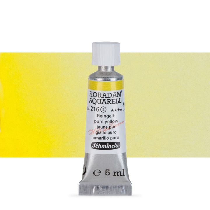 Schmincke Horadam akvarelové farby v tube 5 ml – 216 pure žltá