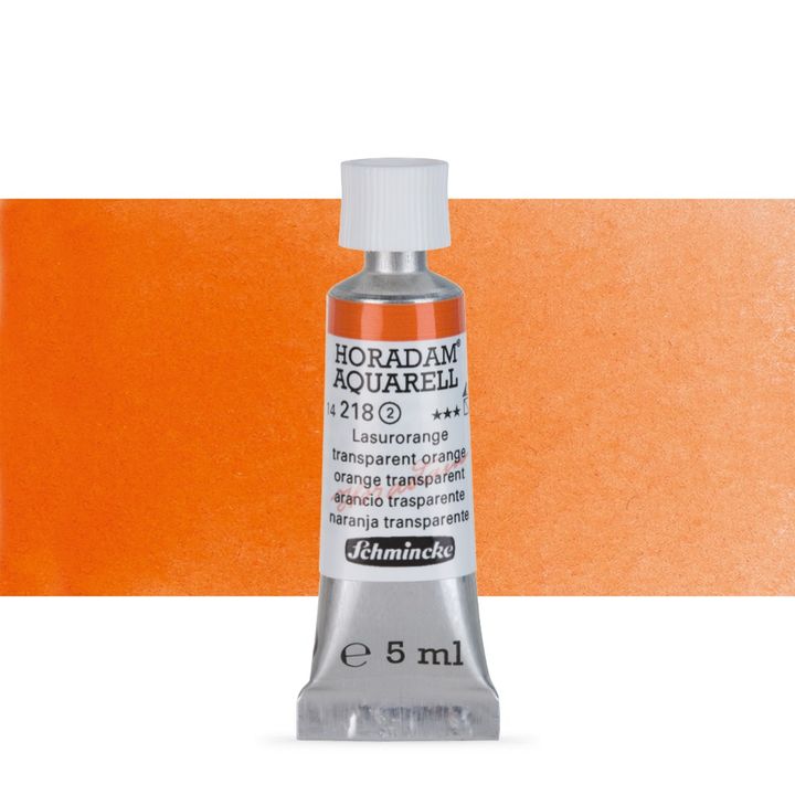 Schmincke Horadam akvarelové farby v tube 5 ml – 218 transparentná oranžová
