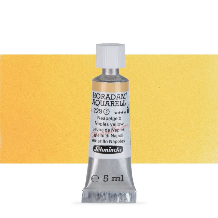 Schmincke HORADAM Aquarellfarben in der 5 ml Tube – 229 Neapel Gelb