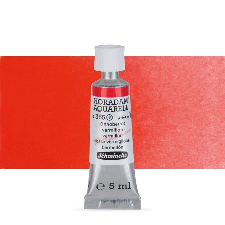 Schmincke HORADAM Aquarellfarben in der 5 ml Tube – 365 Zinnober