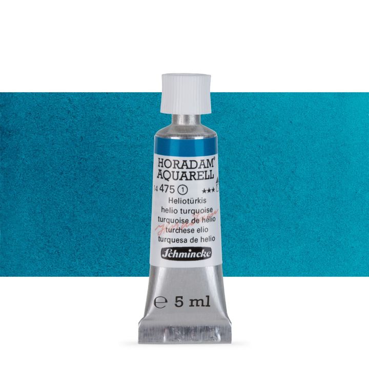 Schmincke HORADAM Aquarellfarben in der 5 ml Tube – 475 Helio Türkis
