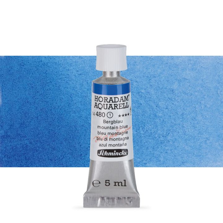 Schmincke HORADAM Aquarellfarben in der 5 ml Tube – 480 Bergblau