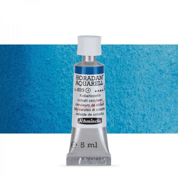 Schmincke HORADAM Aquarellfarben in der 5 ml Tube – 499 Kobalt cerulean
