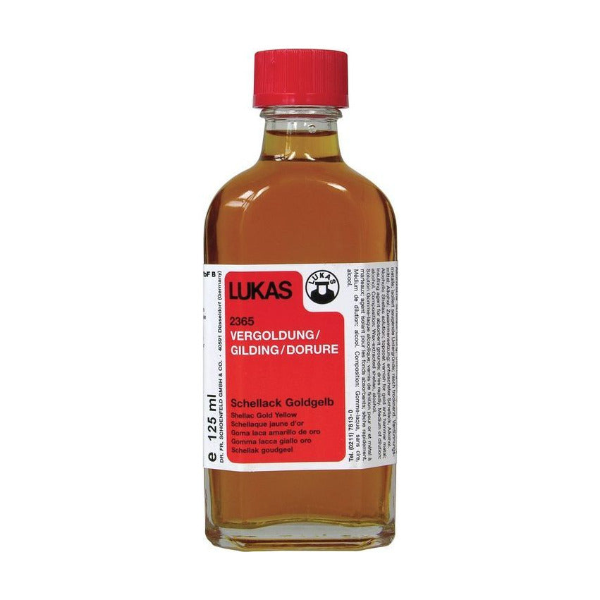 Šelakové médium LUKAS Shellac Solution zlatožlté 125 ml