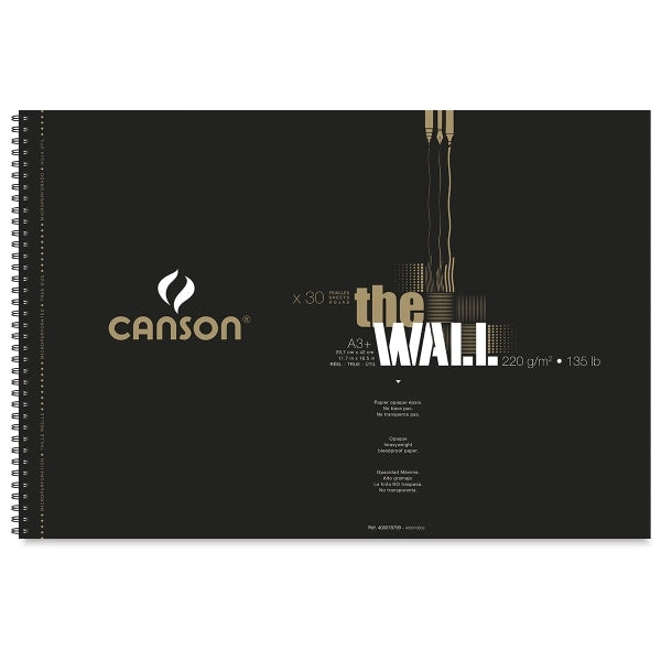 Skicár Canson The Wall 220 g 30 listov A3+ špirálová väzba