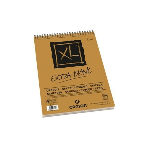 Skicár CANSON XL Extra Blanc 90 g/m² A5 - 60 listov, špirálová väzba