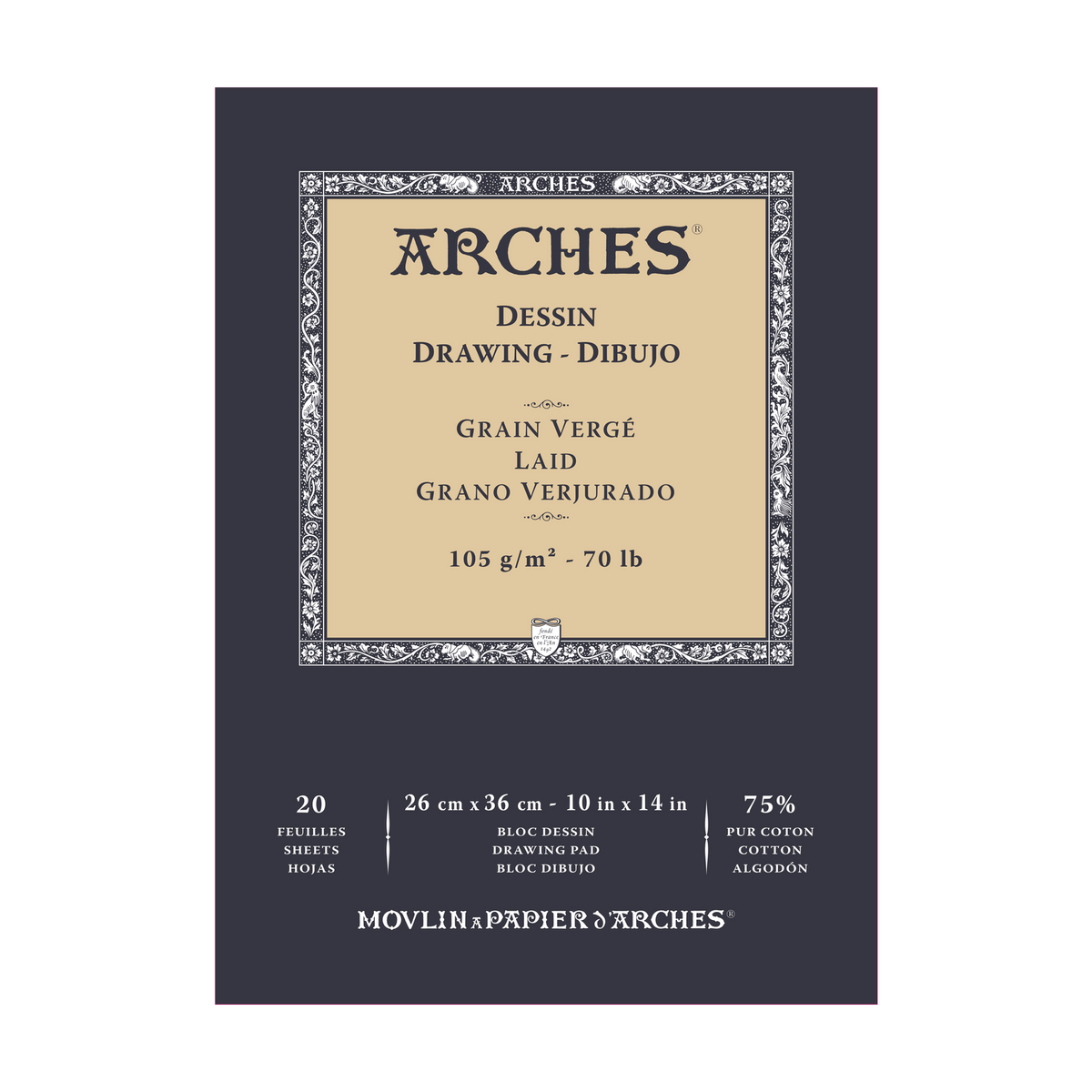 Skicovací blok ARCHES Sketch 105 g/m² 23 × 26 cm - 20 listov