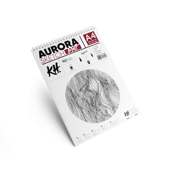 Skicovací blok AURORA matt [160g] – 20 listový | rôzne formáty — obrázok 2