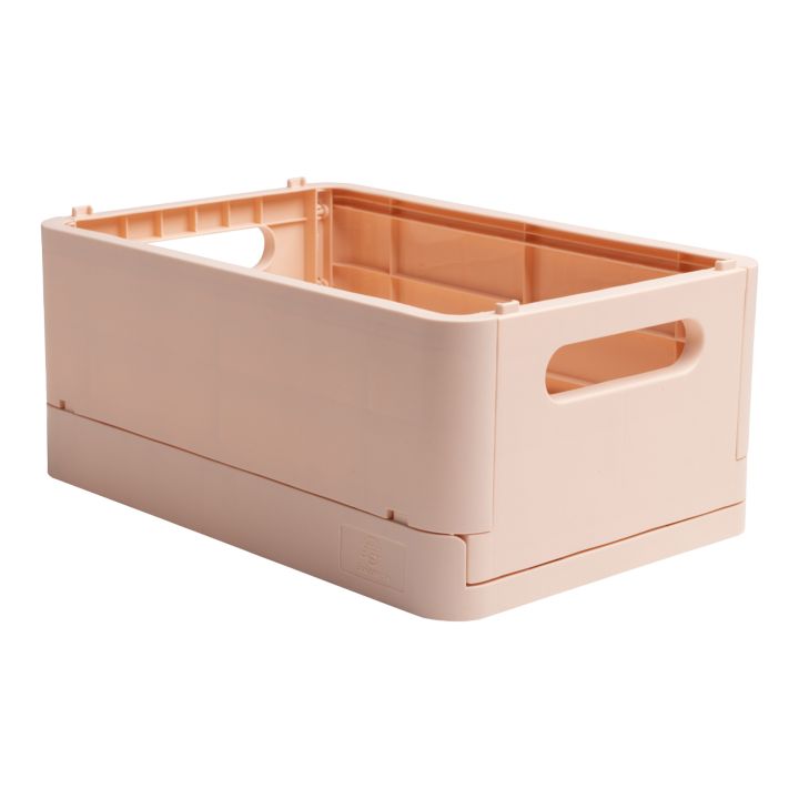 Skladací úložný box SKANDI recyklovaný PP MIDI – lososová