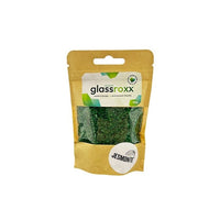 Sklenený granulát Glassroxx Jesmonite 150 g – Listová zelená