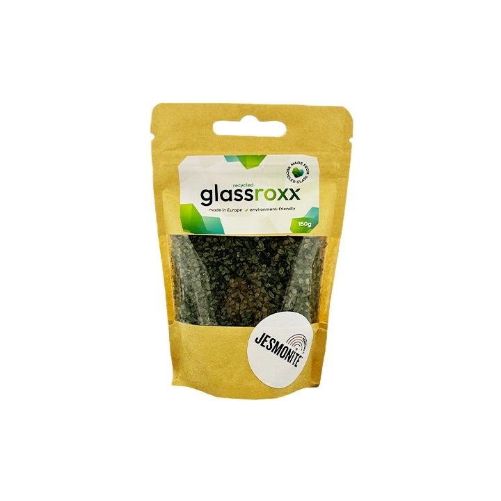 Sklenený granulát Glassroxx Jesmonite 150 g – Olivovozelená
