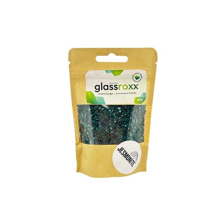 Sklenený granulát Glassroxx Jesmonite 150 g – Petrolejová