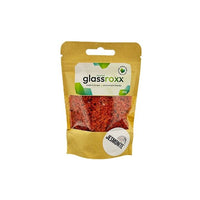 Sklenený granulát Glassroxx Jesmonite 150 g – Tmavooranžová