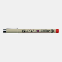 Technické pero SAKURA Pigma Micron RED – 01 0,25 mm