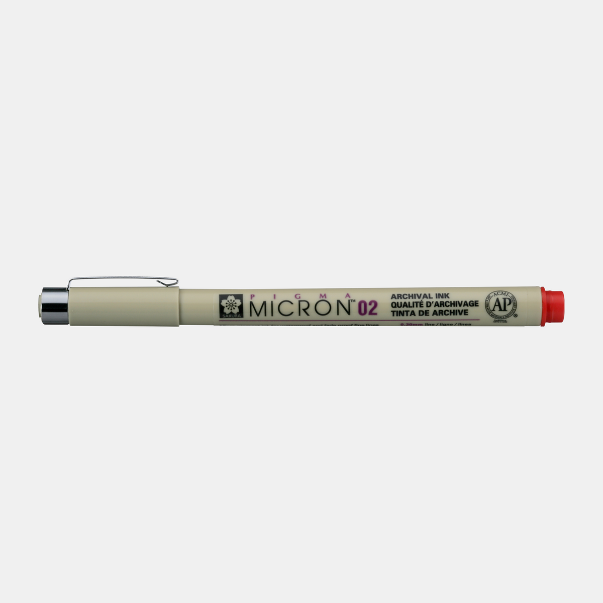 Technické pero SAKURA Pigma Micron RED – 02 0,30 mm