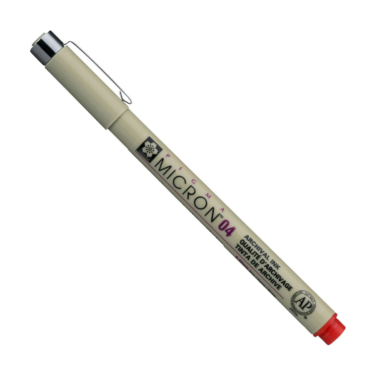 Technické pero SAKURA Pigma Micron RED – 04 0,40 mm