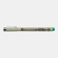 Technické pero SAKURA Pigma Micron GREEN – 005 0,20 mm