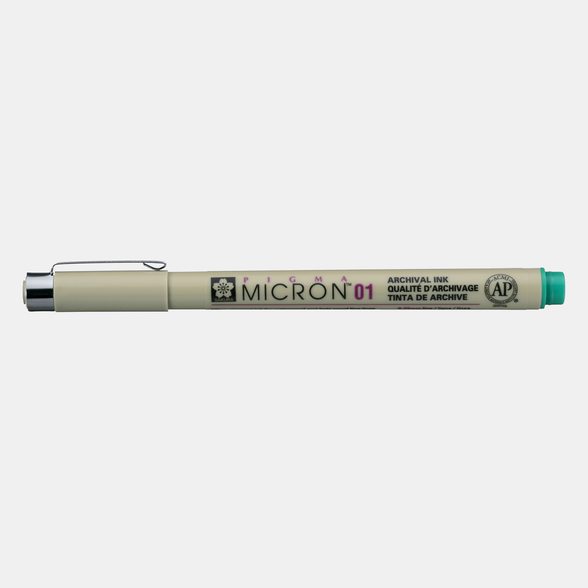 Technické pero SAKURA Pigma Micron GREEN – 01 0,25 mm