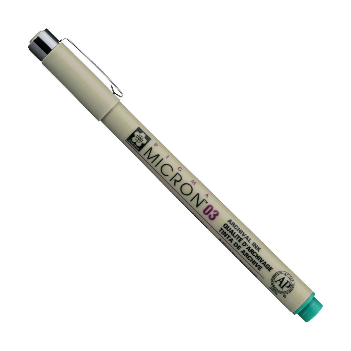 Technické pero SAKURA Pigma Micron GREEN – 03 0,35 mm