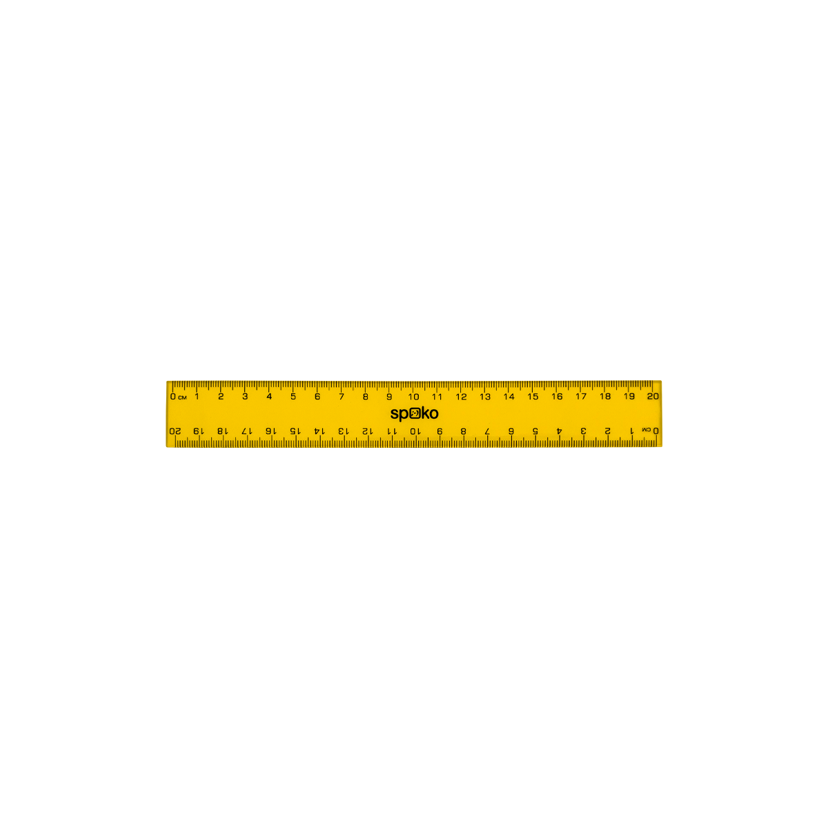 Pravítko Spoko, 20 cm, mix farieb