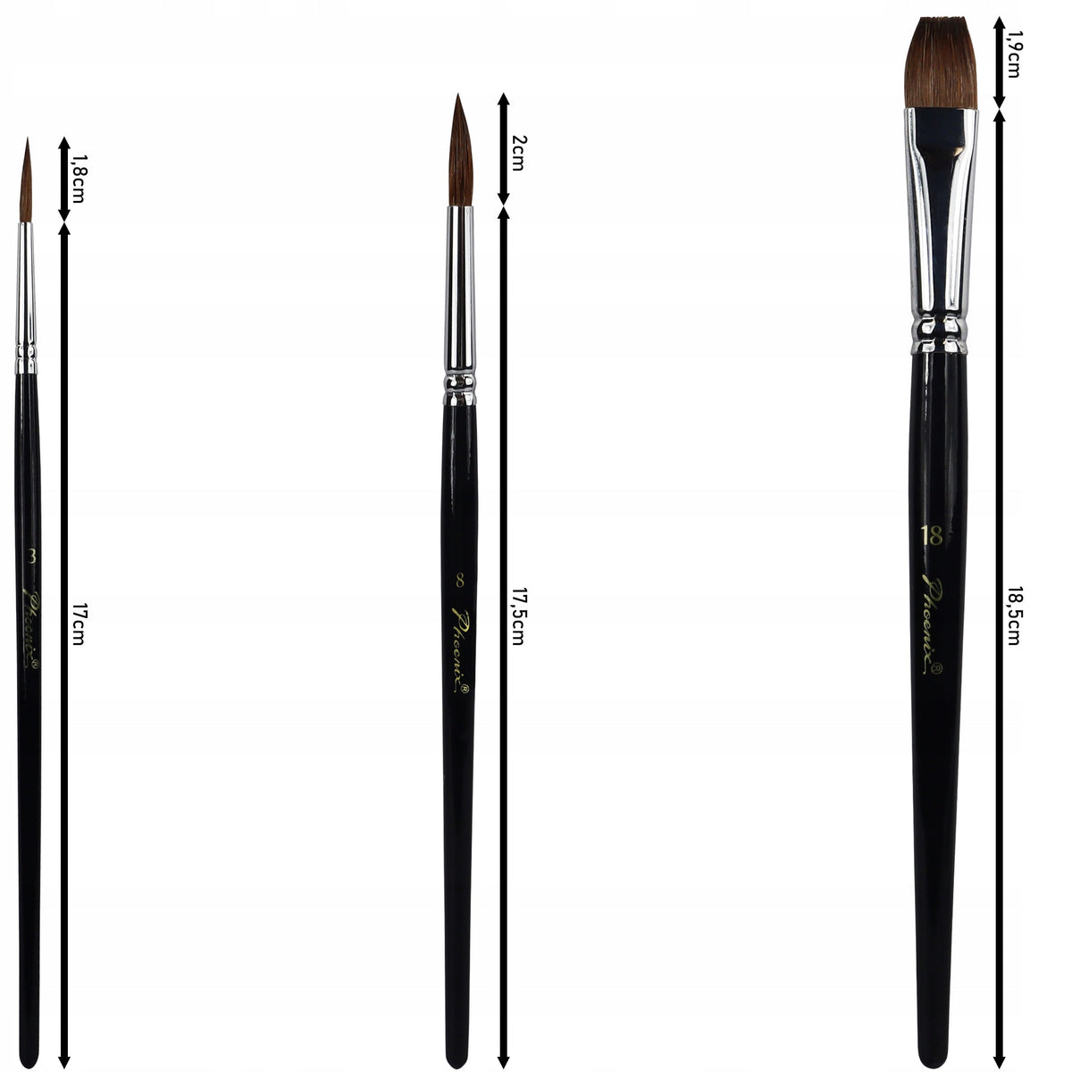 Štetce Phoenix 6616S3 – 3-dielny set