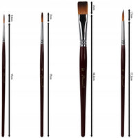 Štetce Phoenix syntetické – 4-dielny set 6604S