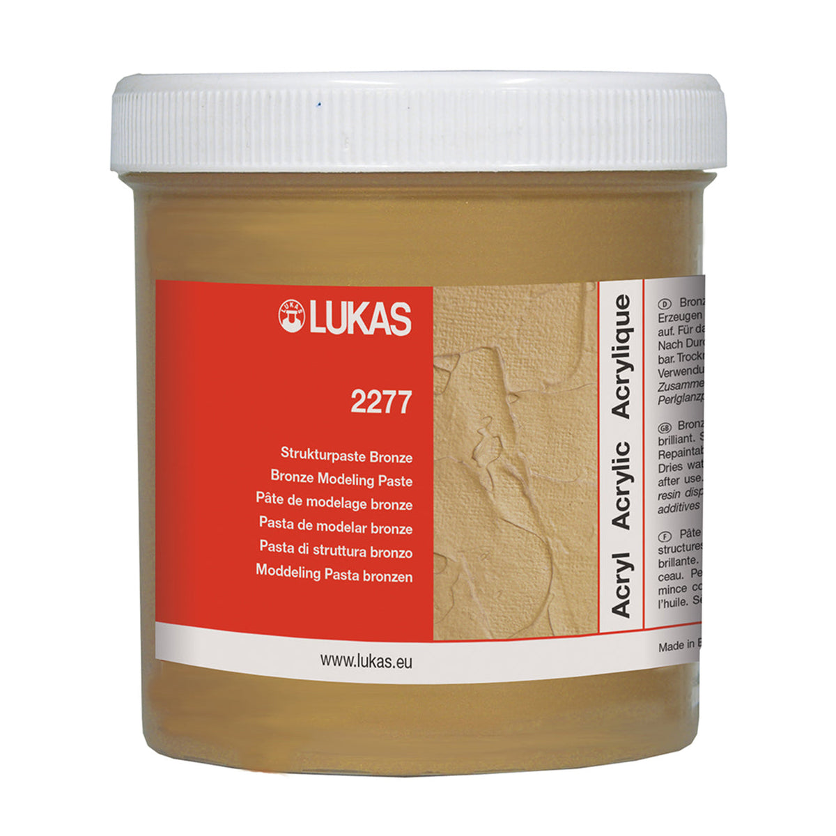 Štruktúrovacia pasta LUKAS metalická 250 ml – bronzová