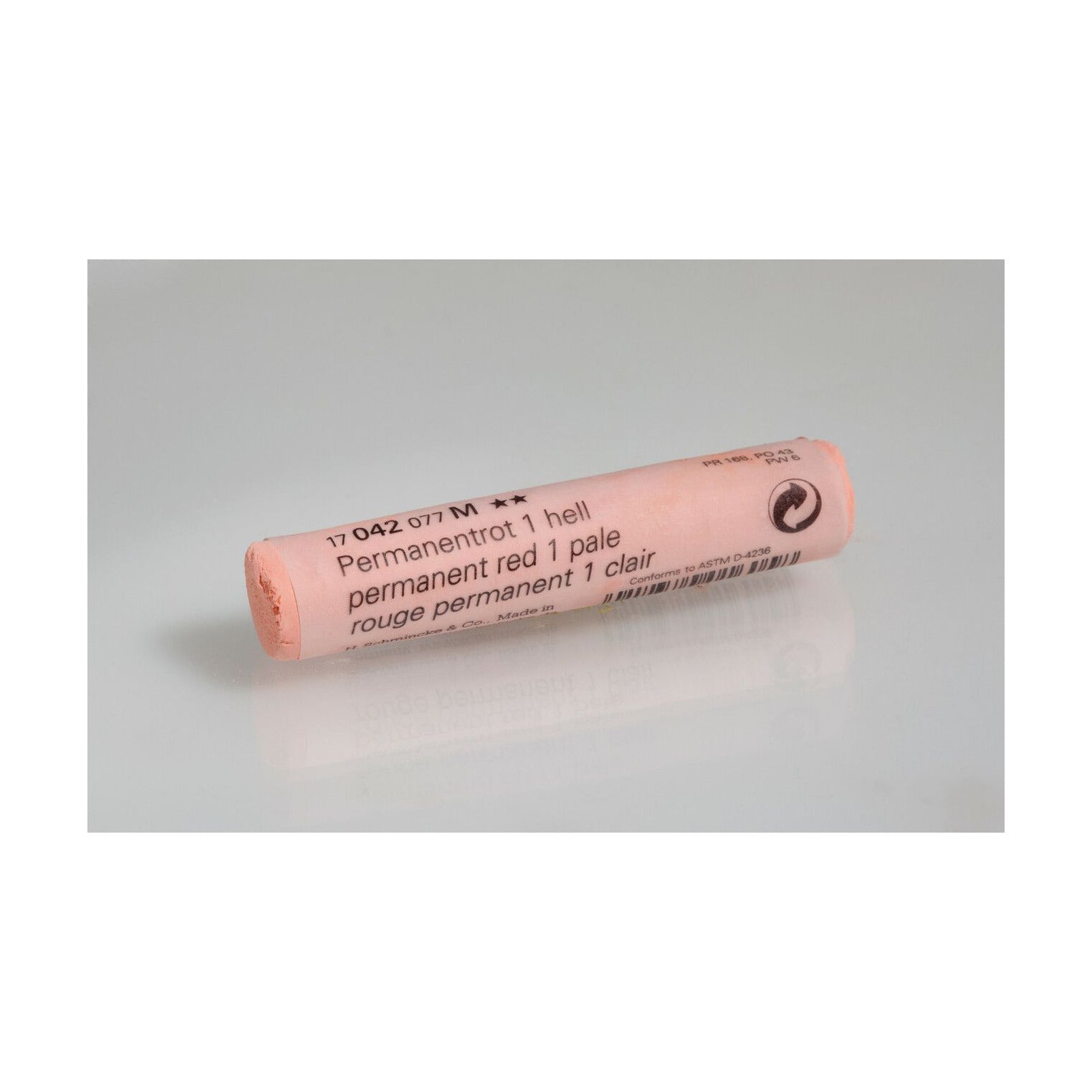 Suchý pastel Schmincke FINEST EXTRA-SOFT – Séria 1 – 042 M permanent red 1 pale
