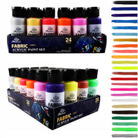 Súprava farieb na textil Phoenix, 12 – 24 × 59 ml