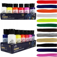 Súprava farieb na textil Phoenix 12 x 59 ml