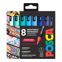 Súprava popisovačov Posca PC-5M OCEAN, 1,8 – 2,5 mm – 8 ks