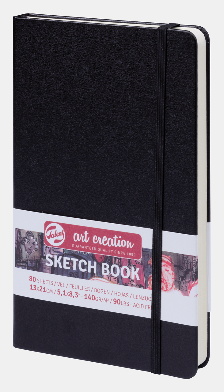 Skicovací blok ROYAL TALENS Art Creation Black 13 x 21 cm, 140 g, 90 listov, pevná väzba