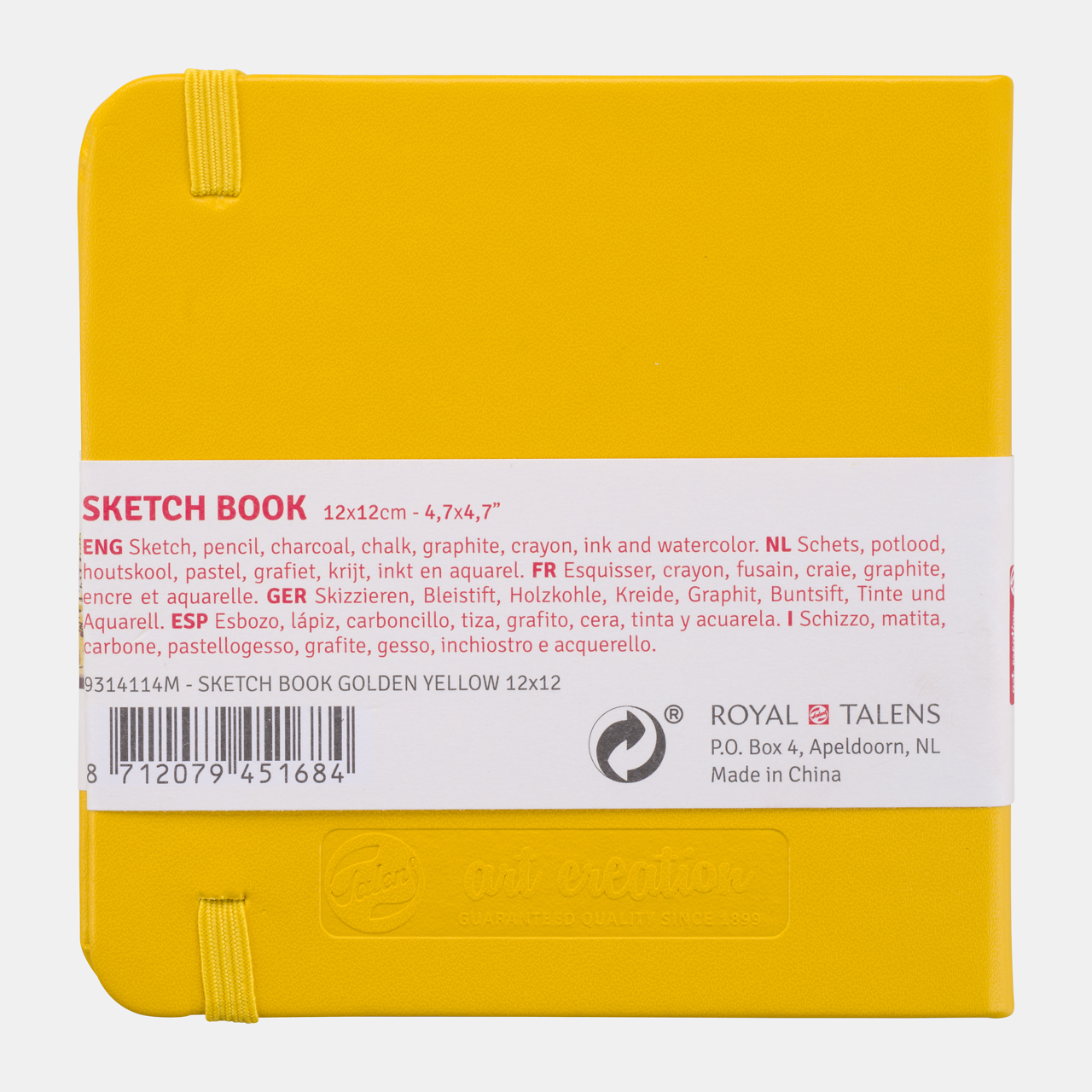 Skicovací blok Talens Art Creation Golden Yellow 12 x 12 cm, 140 g/m², 80 listov