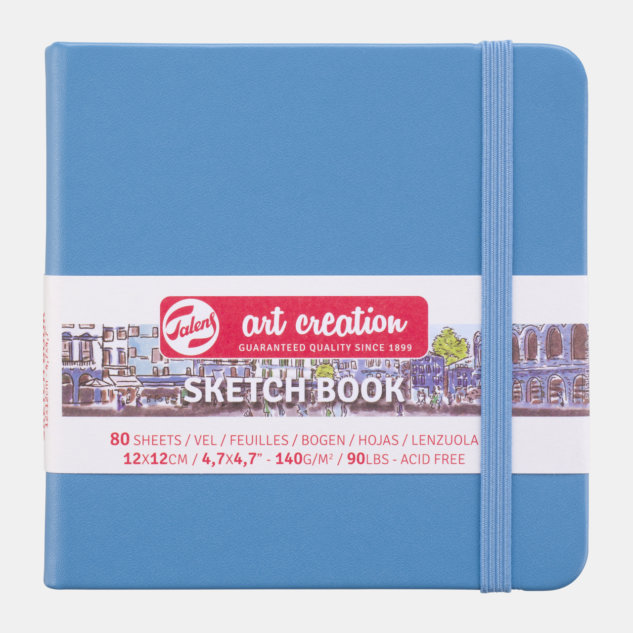 Skicovací blok Talens Art Creation Light Blue 12 x 12 cm, 140 g, 80 listov