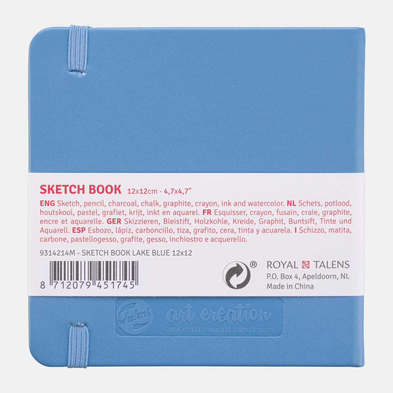 Skicovací blok Talens Art Creation Light Blue 12 x 12 cm, 140 g, 80 listov