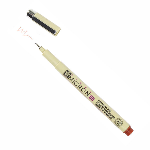 Technické pero SAKURA Pigma Micron BROWN | rôzne hrúbky — obrázok 2