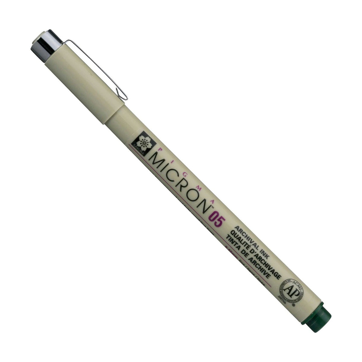 Technické pero SAKURA Pigma Micron poľovnícka zelená 0,45 – 0,50 mm