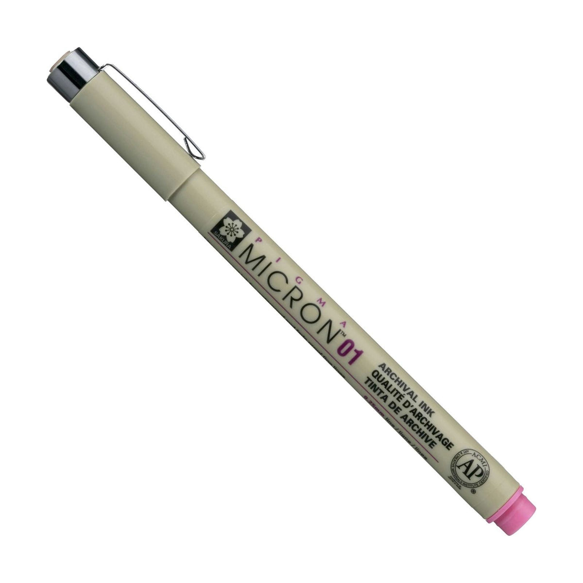 Technické pero SAKURA Pigma Micron ružové 0,25 – 0,50 mm