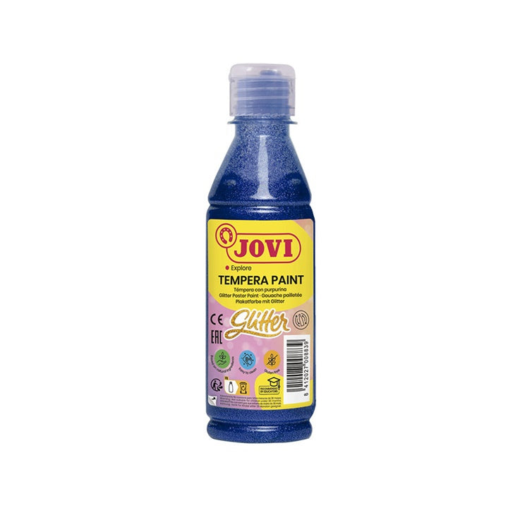 Tekutá glitrová temperová farba JOVI 250 ml  | rôzne farby — obrázok 5