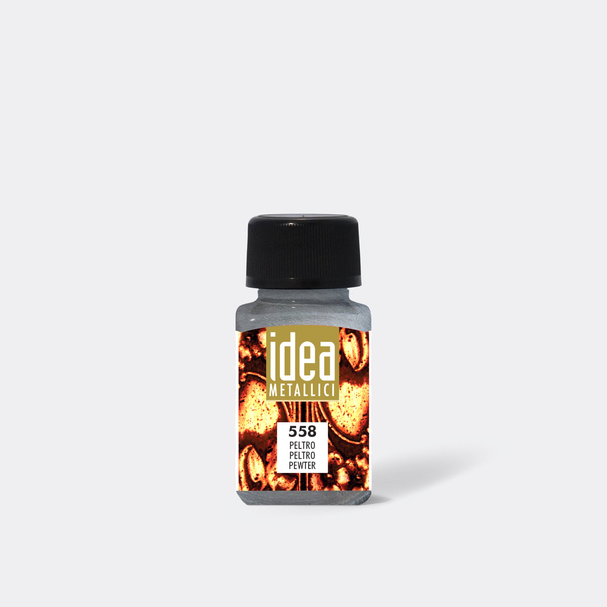 Tekutá metalická farba MAIMERI Idea Metallici 60 ml – Cínová