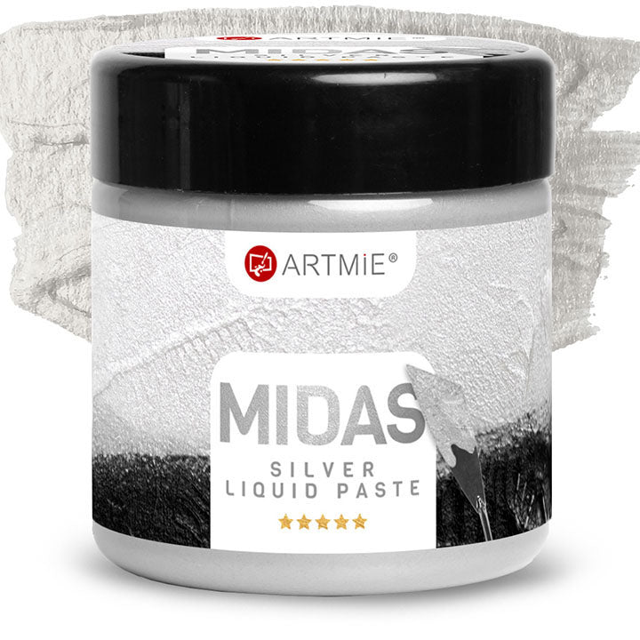 Tekutá metalická pasta ARTMIE MIDAS strieborná