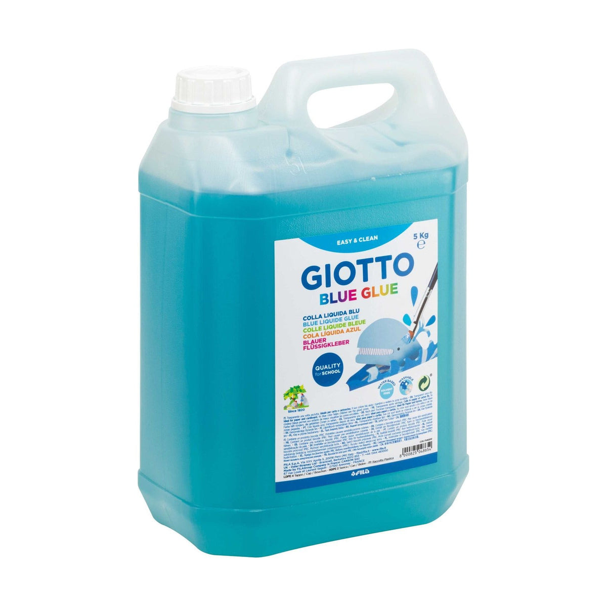 Tekuté modré lepidlo GIOTTO Blue Glue – kanister 5000 ml
