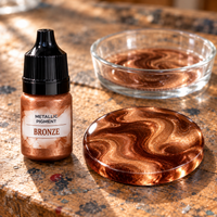 Tekutý metalický pigment do živice 5 ml – bronzová (Bronze)