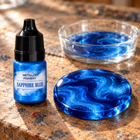 Tekutý metalický pigment do živice 5 ml – zafírová modrá (Sapphire Blue)