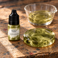 Tekutý metalický pigment do živice 5 ml – zeleno zlatá (Green Golden)