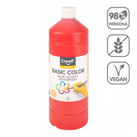 Temperová farba Creall, 1 000 ml – svetločervená